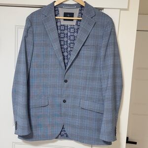 Tailorbyrd Blue Checkered Blazer